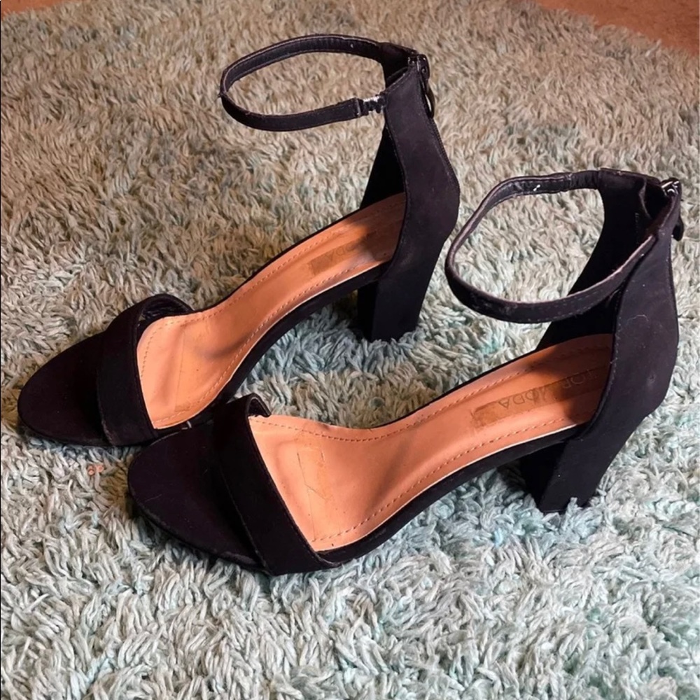 TOP Moda Sz 10 Womens Hannah-1 Platform Chunky Heel Ankle Strap High Heel Sanda